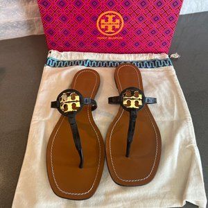 Tory Burch Mini Miller Leather Sandals Size 12